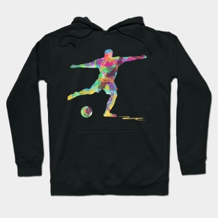 Soccer Player Silhouette Hoodie